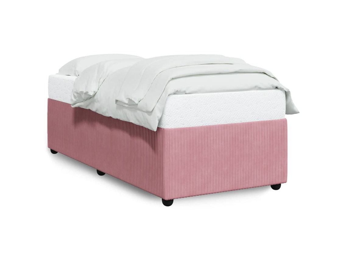 Bed Frame, Bed Frames Vidaxl Cor-de-rosa Veludo (80 X 200 Cm)