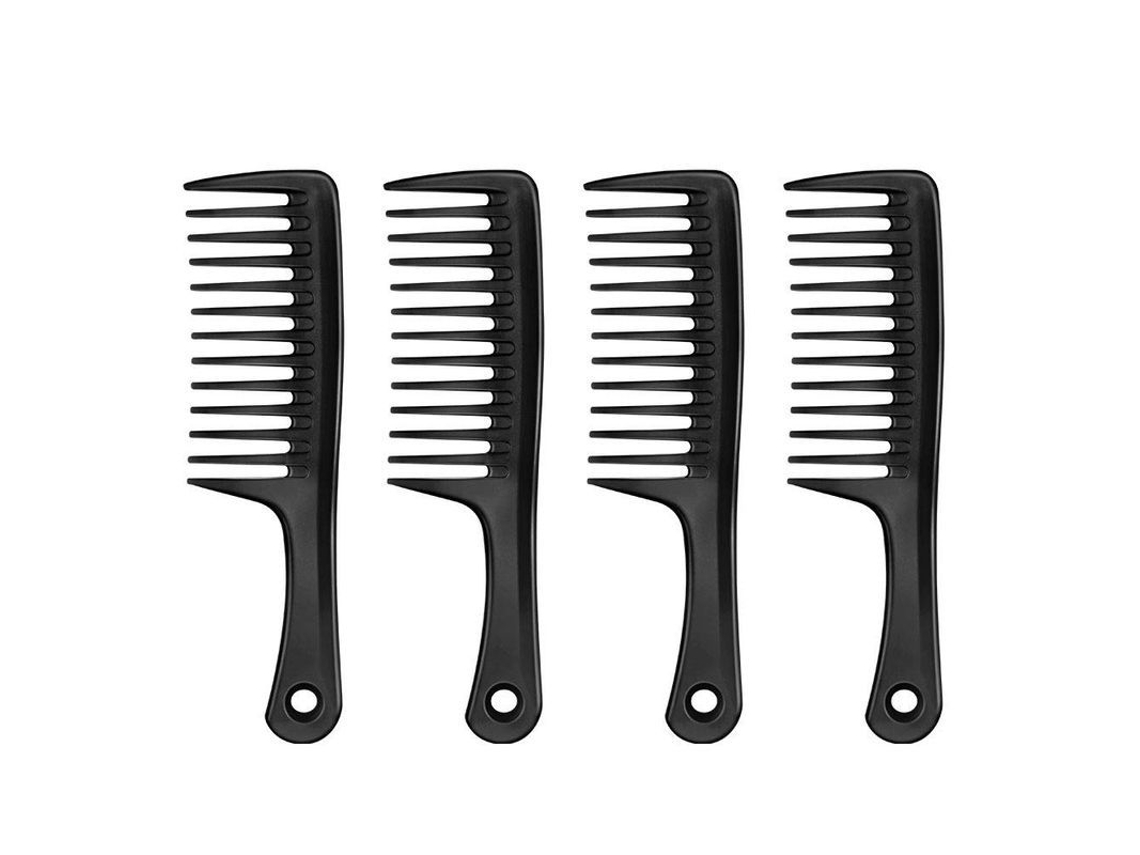 Pentes Desembaraçadores De Dentes Espessos Antiestáticos Com Cabo Redondo Para Cabelo Espesso E Longo
