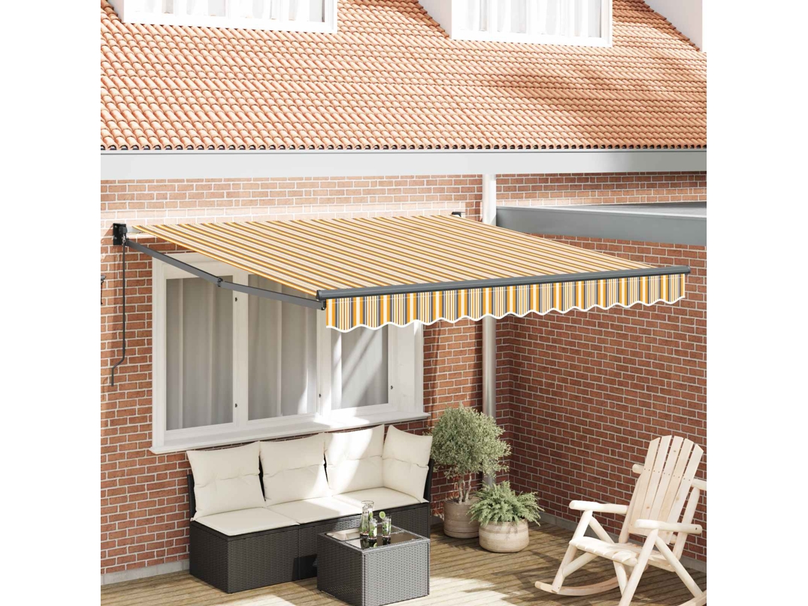 Vidaxl Toldo Retrátil Multicolor 300 X 250 X 165 Cm
