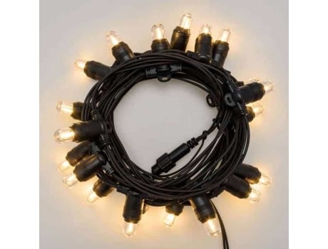 Guirlanda Guinguette 6m 20 Lâmpadas Substituíveis E14 Branco Quente Conectável Profissional Lotti