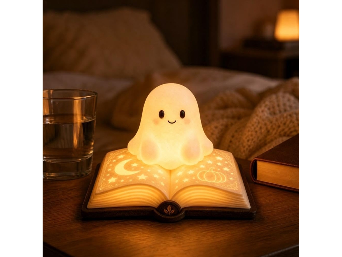 Abajur Fantasma, Estatueta De Fantasma Para O Halloween, Luminária De Mesa, Estátua De Fantasma, Presente Para Amantes