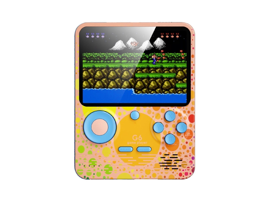 G6 Mini 4 Bit 3,5 Polegadas Lcd Colorido Retro Console De Videogame Portátil Para Crianças VONKELIOS