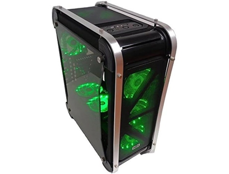 Gabinete de Jogos CORTEK Omegan 7 Ventoinhas Iluminadas Estrutura Metálica Adicional