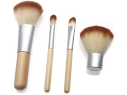 Conjunto De Pincéis De Maquiagem Com 4 Funções Para Base E Sobrancelhas Ferramentas De Maquiagem I Gokoco