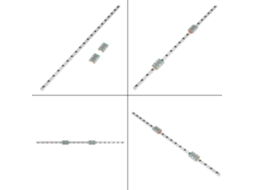 Laxiscreed Guia Linear Estreita De 9mm Com 2 Deslizantes Para Movimentação Precisa