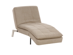 Chaise longue BELIANI Loiret de Poliéster Creme 179x76x93