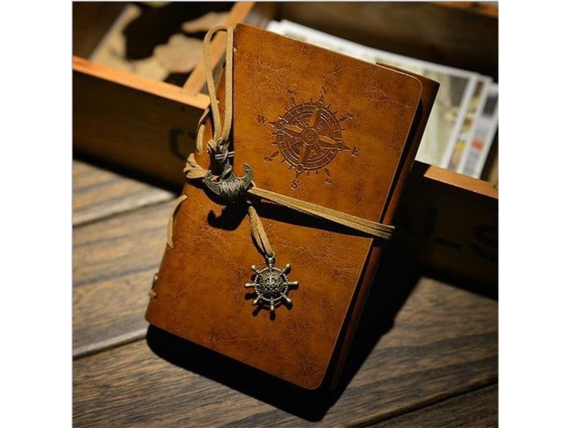 Caderno Retrô Vintage Em Couro, Em Branco | Diário | Caderno De Anotações | Bloco De Desenho | Caderno De Anotações | Agenda Oem