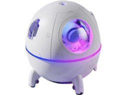 Umidificador Usb Com Capacidade De 220ml E Função Luz Noturna Led Colorida. Silencioso Estilo