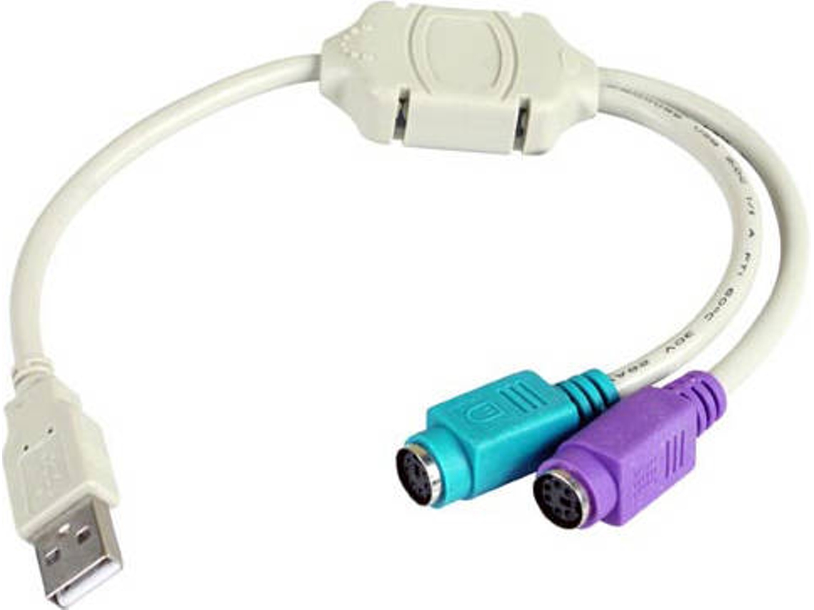 Adaptador de Interface 3GO C101 USB M PS/2 FM Cinzento