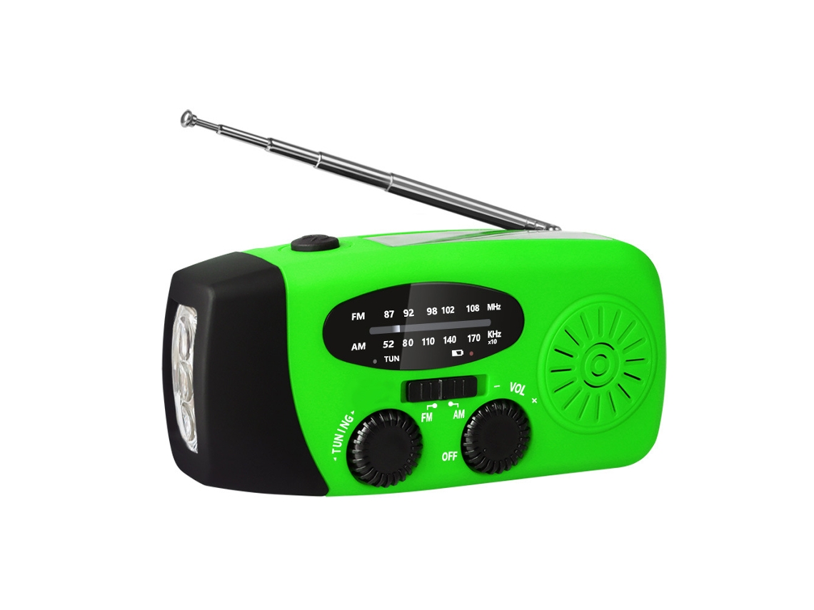 Rádio Am/fm de 20000mah com Energia Solar, Manivela e Carregamento USB AQUAFORGE