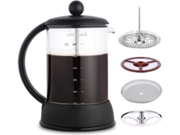 Kafé Da 800ml - Vidro De Borossilicato Resistente Ao Calor - Preto