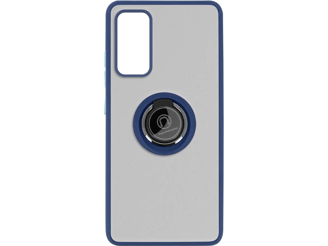 Capa E Suporte Samsung Galaxy S20 Fe Ushion Anel Metálico Função Suporte Azul