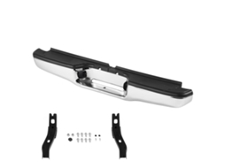 Para choque Traseiro Compatível com Toyota Tacoma 1995 2004, Conjunto de Aço Cromado, Reposição Luz Placa Licença e Almofada Degrau, Sem Furos para