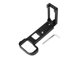 Alça extensível em liga de alumínio em formato de L com placa de liberação rápida para câmeras Nikon Z7 e Z6 LAXISCREED (preta)
