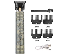 (estilo A, Castanho 2) Máquina De Cortar Cabelo Recarregável Para Barbeiros, Feita De Metal, Com Autonomia De Bateria De Até 50 Minutos.
