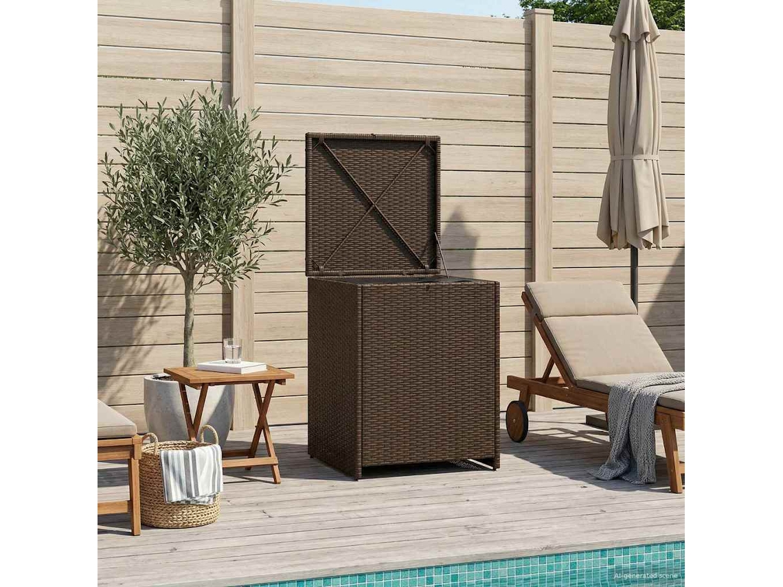 Vidaxl Caixa De Almofadas 55 X 55 X 69 Cm Aço