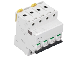 Laxiscreed Disjuntor 4p Miniatura Para Guia Din, Ideal Para Grupos Até 400v