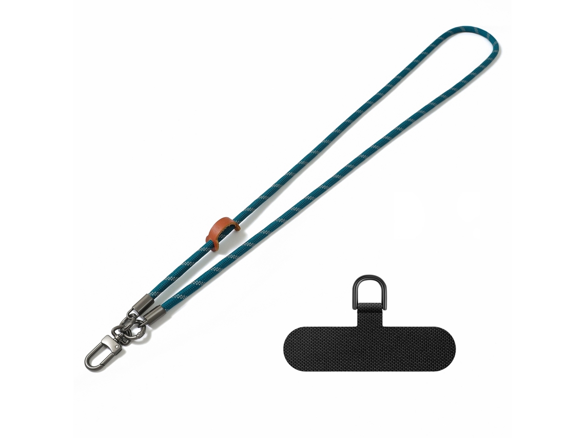 Lurelia Cordão Para Telemóvel Ajustável Transversal Com Fivela Metálica 8 Mm 120 Cm Anti-perda