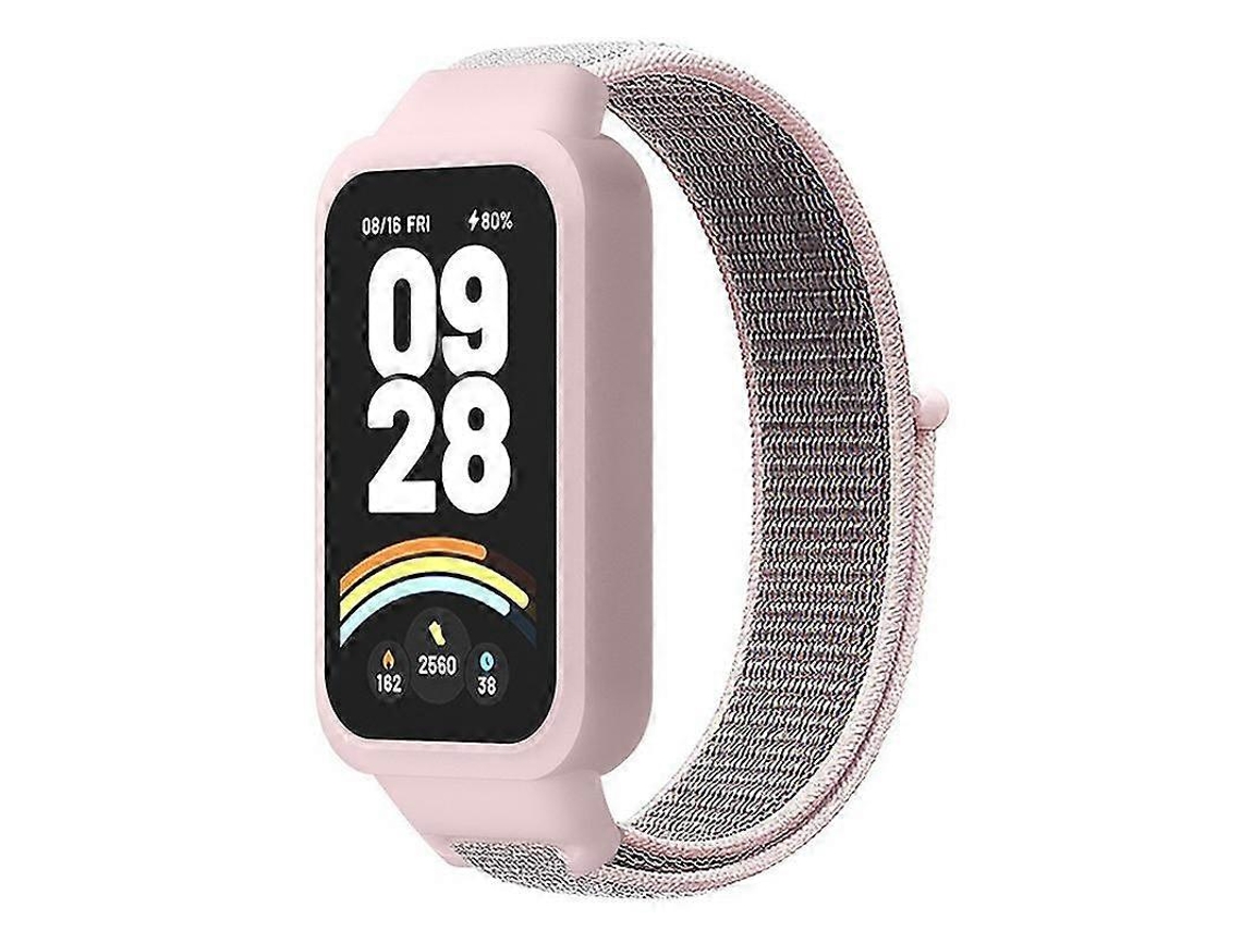 Pulseira De Nylon Com Capa Plástica Integrada Xdfind Para Xiaomi Smart Band 9 Active / Redmi Band 3
