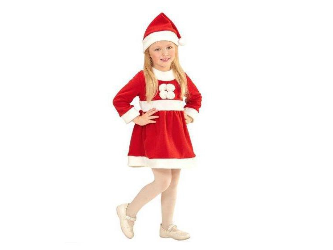 Fato Mãe-Natal Criança Tamanho 3/4 Anos