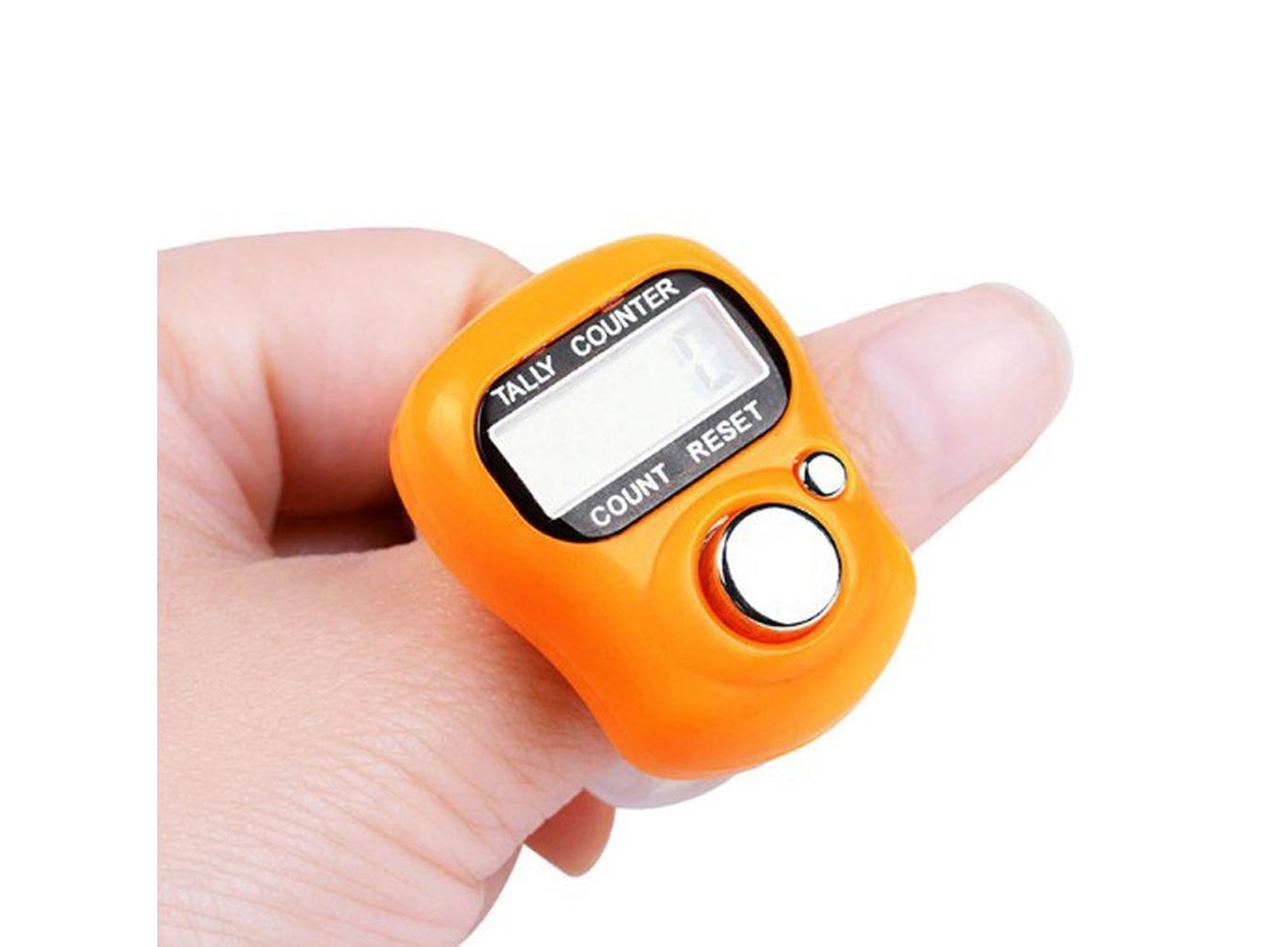 Contador Digital De Mão Portátil Anel De Dedo Lcd Eletrônico Para Fitness E Costura