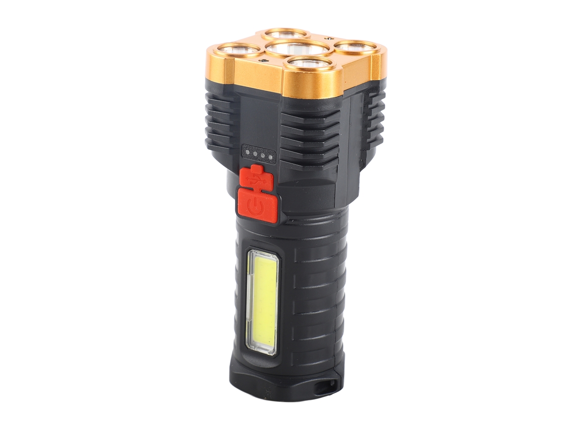 Lanterna Led Recarregável 3 Modos Luz Alto Brilho