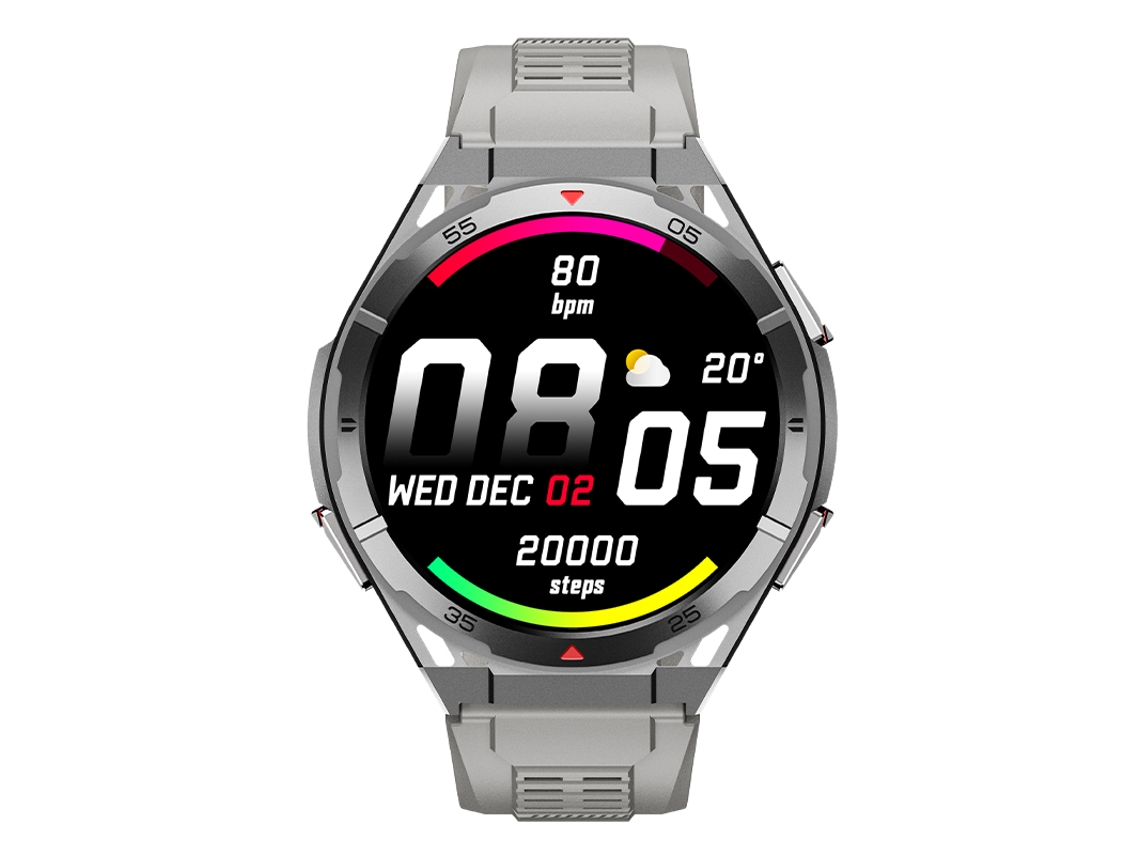 Smartwatch X2b Gps De Dupla Frequência Amoled Barómetro Bússola (cinza)