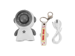 Astronaut Portable Fan 3 Speed Usb Rechargeable Quiet Mini Cooling White