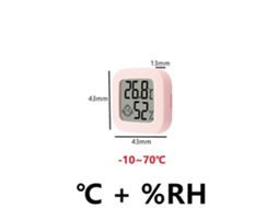 Mini Termômetro E Higrômetro Digital Lcd, Eletrônico, Para Ambientes Internos, Com Sensor De Temperatura E Umidade.
