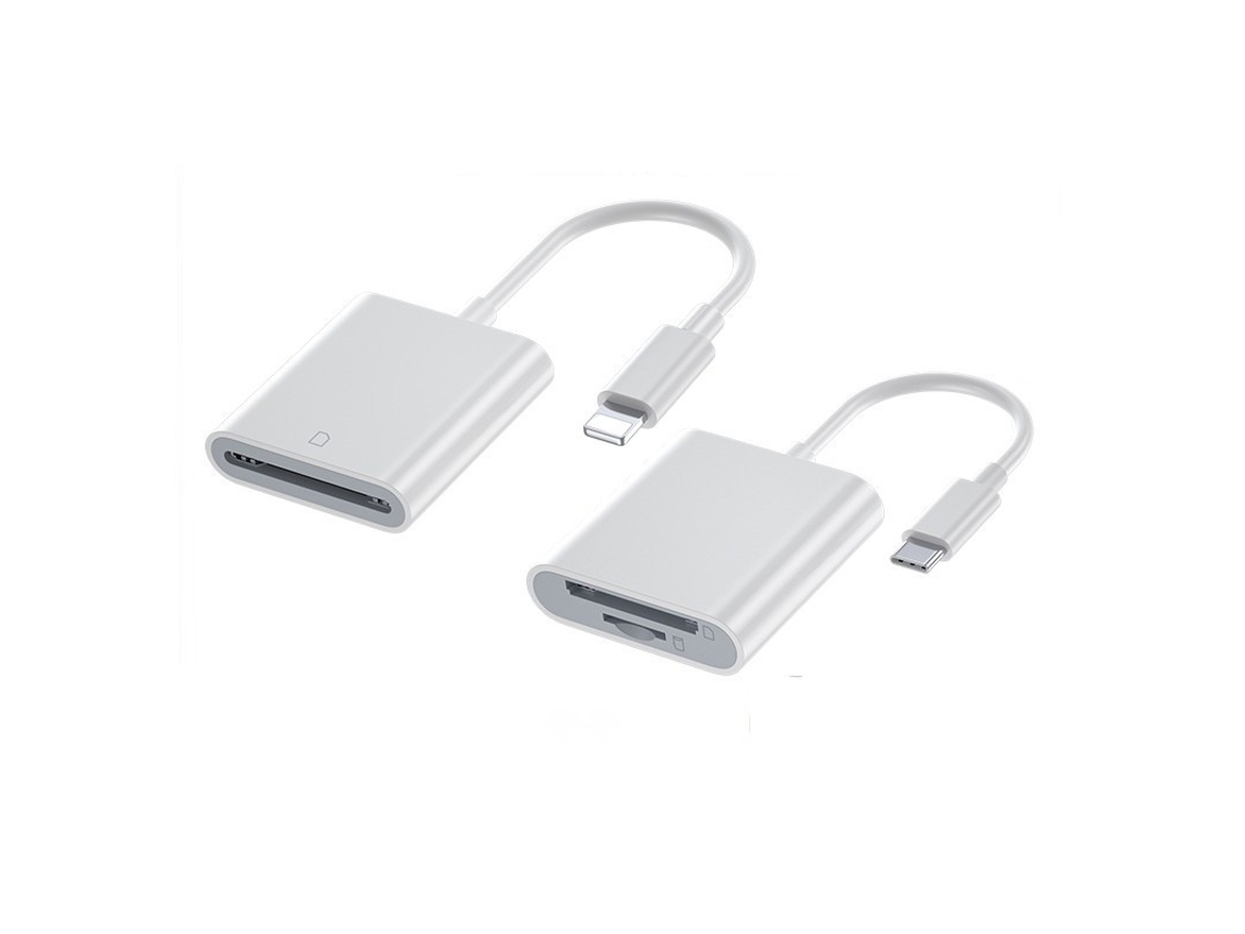 Adaptador de Cartão Sd Usb c Dois em Um, compatível com Celulares, Leitores de Cartão Tf, Cartões de Memória e Câmeras AQUAFORGE