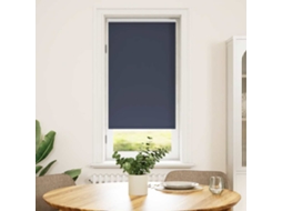 Vidaxl Cortina De Rolo Blackout, 44,4 X 100 Cm, Largura Do Tecido 40 Cm, Cor Azul Marinho.