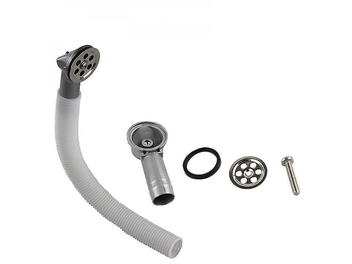 2026 tubo Desagüe Desbordamiento Flexible para Fregadero Cocina Acero Inoxidable Lrz