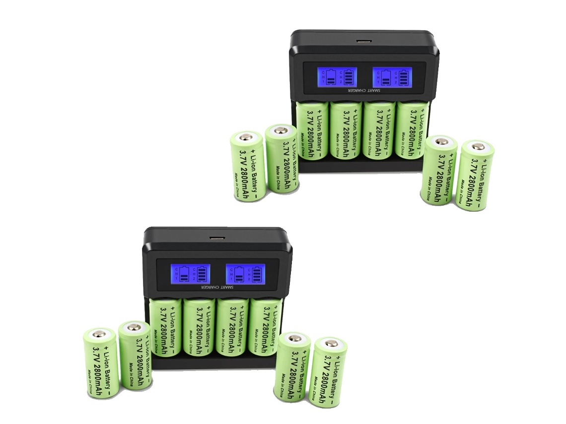 Bateria De Lítio, 37v, Lanterna De Câmera,16battery