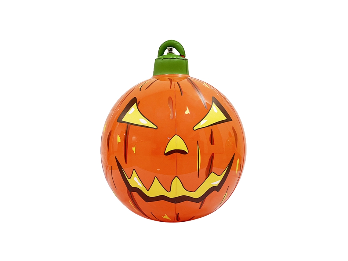 Laxiscreed Decoração De Halloween Inflável De Abóbora Em Pvc Para Exterior E Jardim