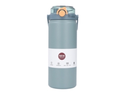 Business garrafa Isolada de Aço Inoxidável 1200ml com Canudo Azul para Esportes e Viagens