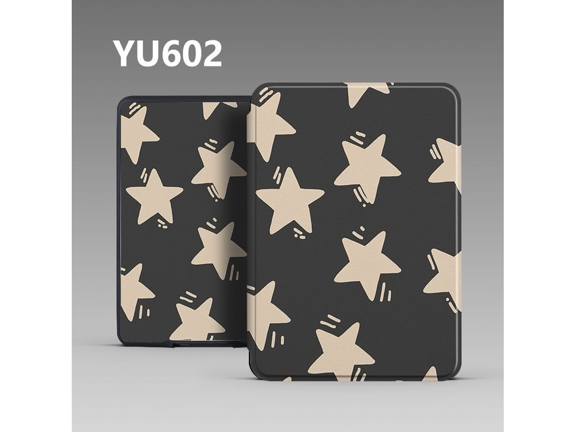 Capa Para Kobo Clara Color 6'' N367, Estrela Com Alça - Cinza - Eifson (compatível)