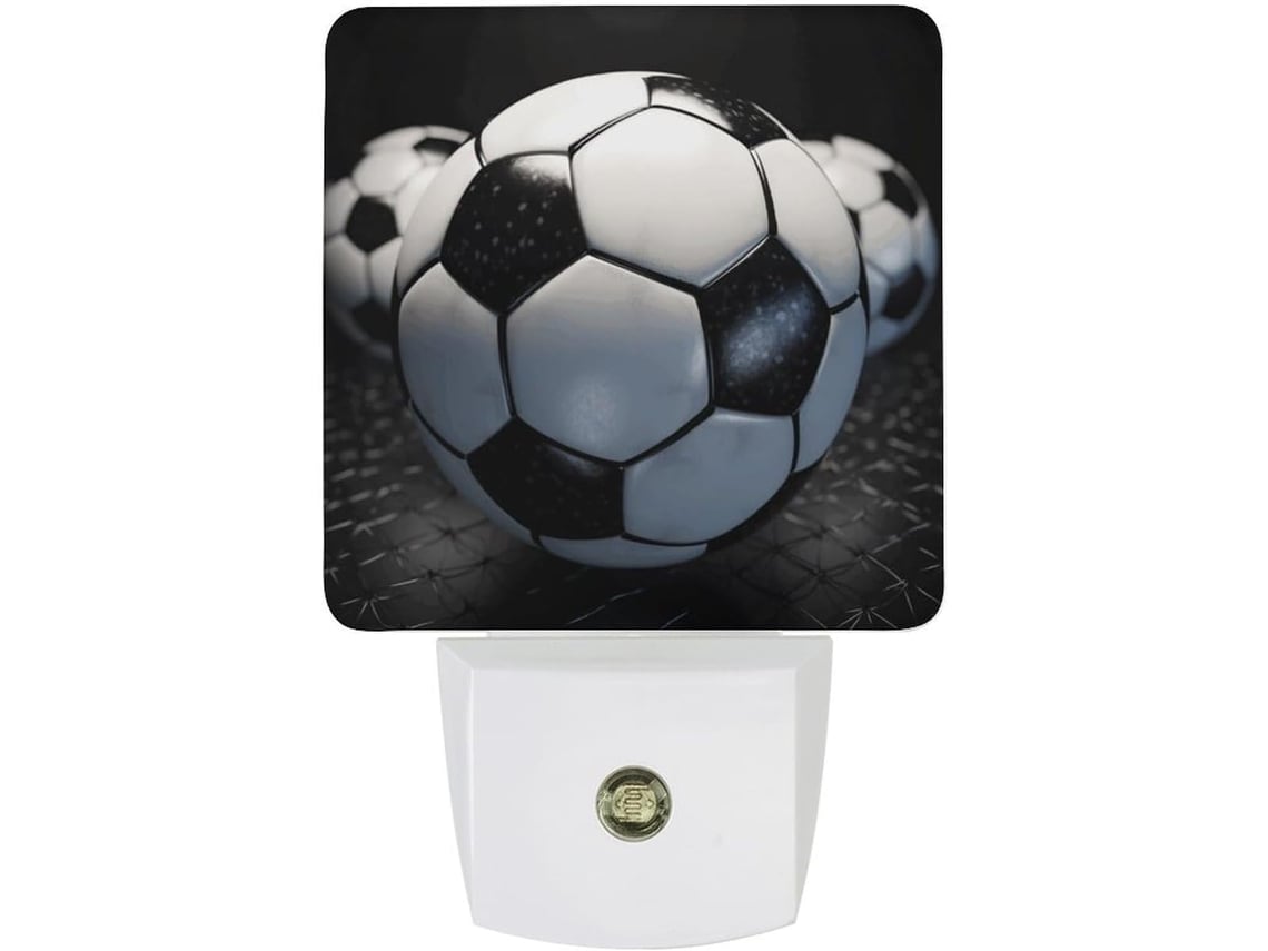 Led Night Light Com Design Bola Futebol E Sensores De Luz Banheiro, Corredor, Escadas, Quarto E Cozinha