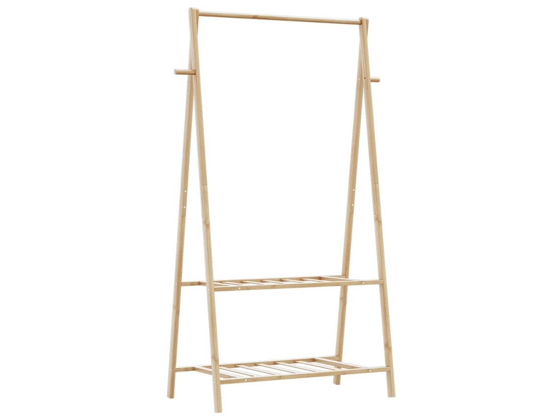 Roupeiro Com Prateleiras 96x45,5x150,5 Cm Bambu DKD HOME DECOR
