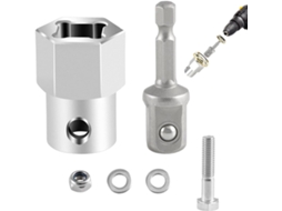Adaptador De Encaixe Para Furadeira, Macaco De Reboque Com Manivela Superior Em Aço Inoxidável Man Gokoco