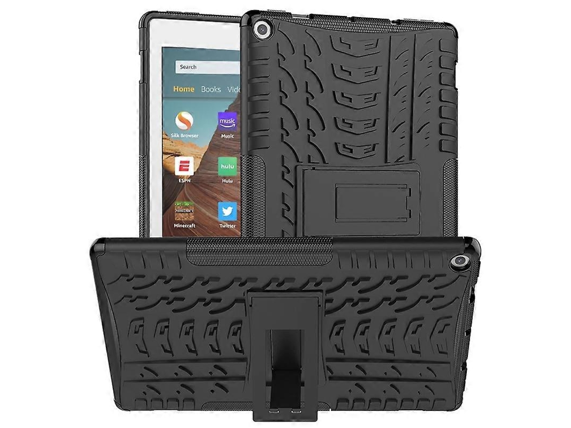 Capa Tpu Pc À Prova De Choque Com Textura De Pneu E Suporte