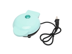 Aparelho de Fazer Waffles Elétrico Antiaderente Portátil Mini para Café da Manhã 350w | S/MARCA