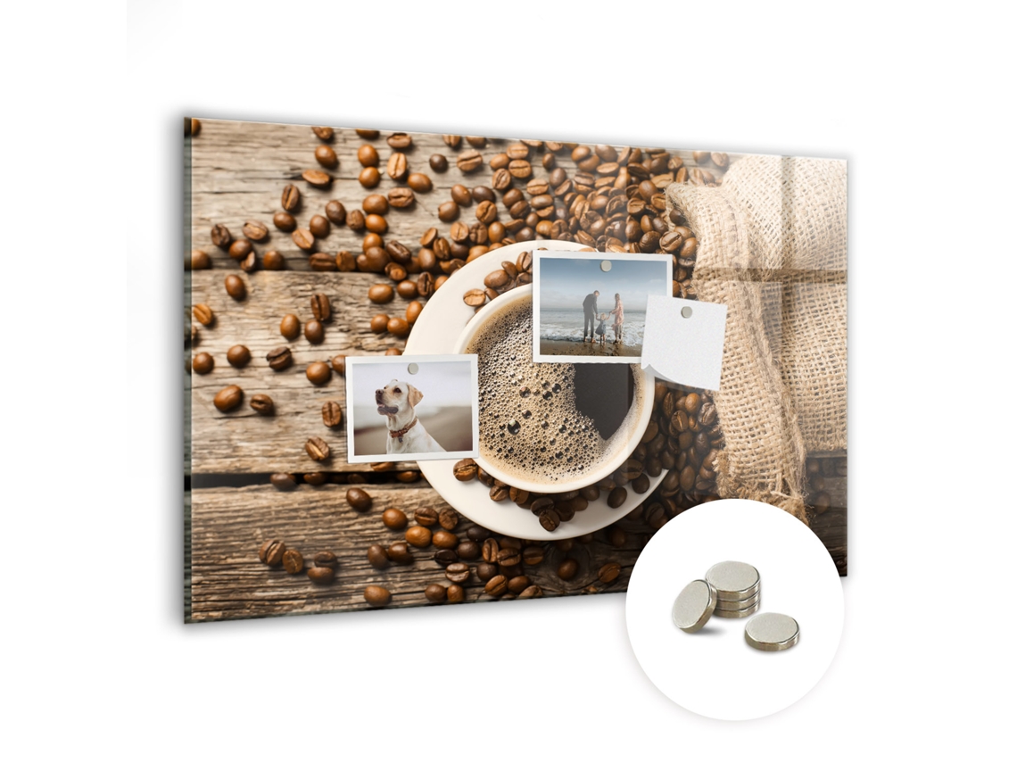 Quadro Magnético Pacote De Café Para O Quarto Das Crianças Espelharte (60x40 Cm)