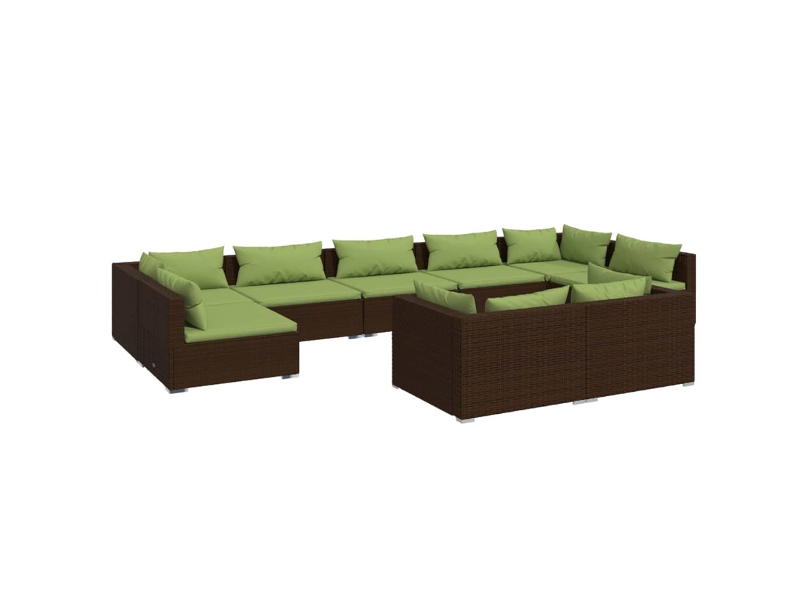Garden Lounge Set, Garden Lounge Sets Vidaxl Marrom Rattan / Vime (n/a)