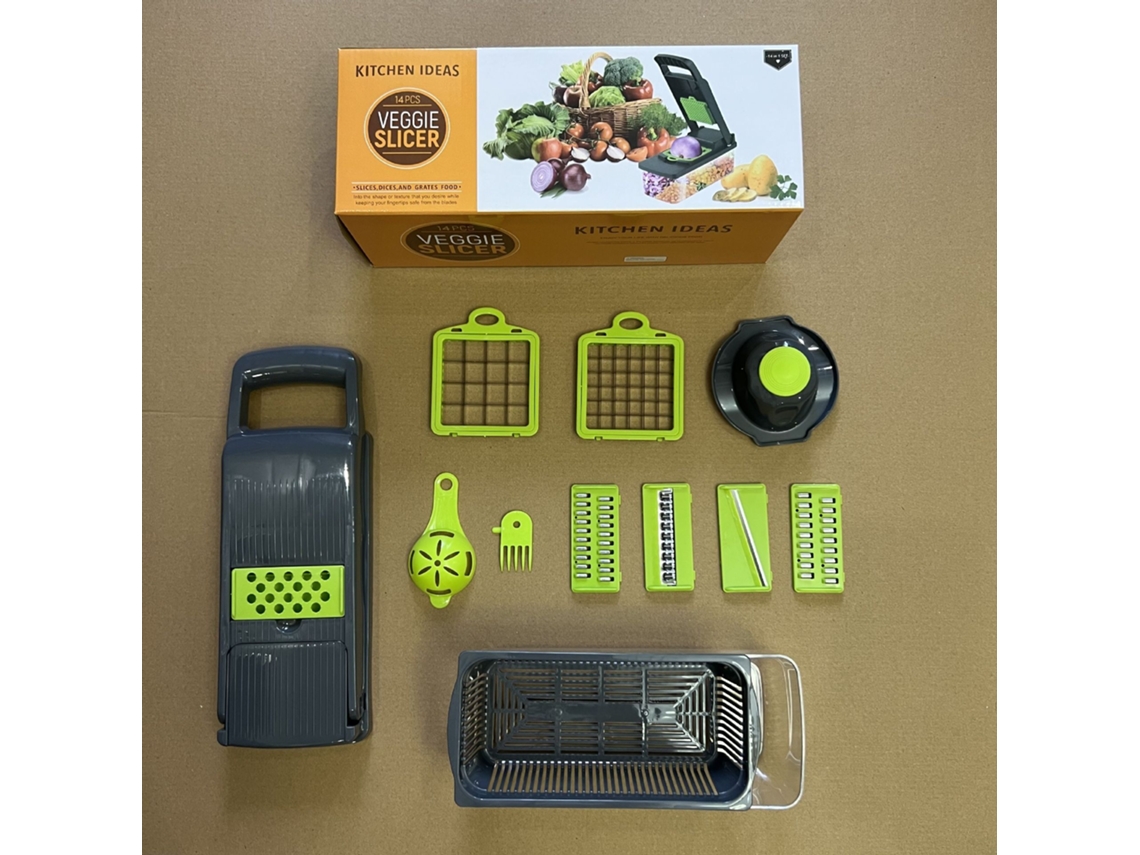 Fatiador Multifuncional, Cortador de Legumes e Frutas MDUG (14 em 1)
