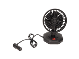 Ventilador De Refrigeração De Carro 12v Com Plugue De Isqueiro 360 Graus Giratório Para Veículo Caminhão Van Suv Barco