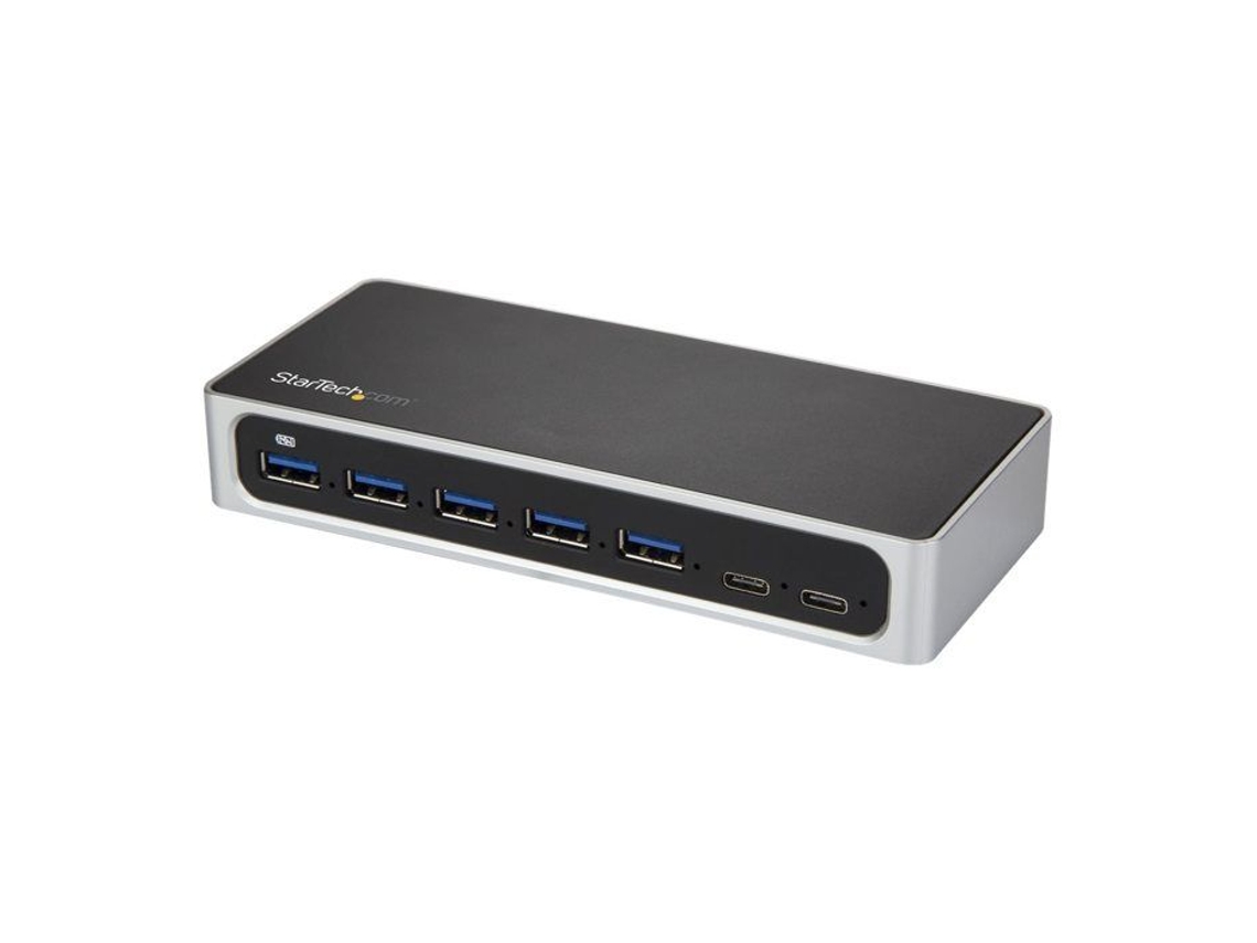 Hub Usb C De 7 Portas Startech.com Com Alimentação Externa Usb Type C Para 5x Usb A E 2x Hub Usb C Usb 3.0 Aquaforge (hb30c5a2c)