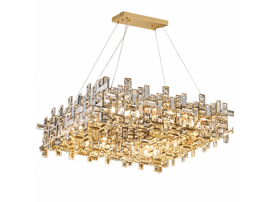 Candeeiro de Teto de Cristal PIBAOGU Asled 779 (âmbar)