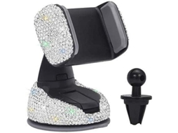 2026 suporte de Telefone para Carro Bling, Suporte com Cristais Strass, Base para Ventilação de Ar