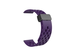 Pulseira Magnética De Silicone Gt6 Com Furos Para Huawei Gt5, Samsung Galaxy Watch6, Xiaomi S4, Mi Band 9pro, Redmi Roxa