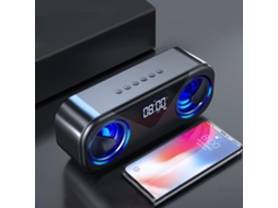 Relógio Alarme Bluetooth LAXISCREED com Toca Música e Temperatura